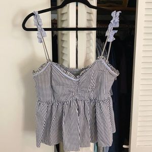 TRF by ZARA searsucker top